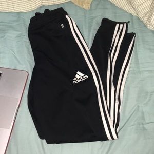 Black Adidas sweatpants
